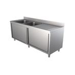 Unninox | 160x70x(h)85 Spoeltafel Met Schuifdeuren Links, Ophalen of Verzenden, Nieuw in verpakking