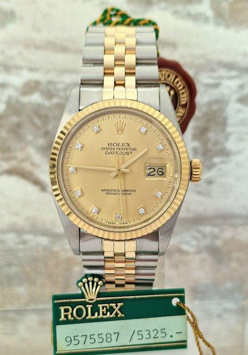 Rolex - Oyster Perpetual Datejust Diamonds - Zonder, Sieraden, Tassen en Uiterlijk, Horloges | Heren