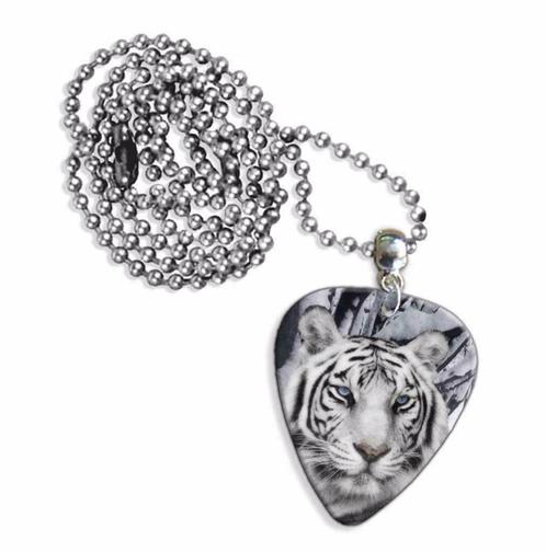 Plectrum ketting of sleutelhanger van een witte Tijger, Verzamelen, Overige Verzamelen, Nieuw, Ophalen of Verzenden