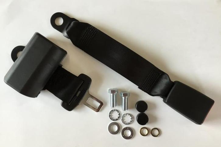 2-Point Lap Retractable Seat Belt  Black, Auto-onderdelen, Overige Auto-onderdelen, Nieuw, Ophalen of Verzenden