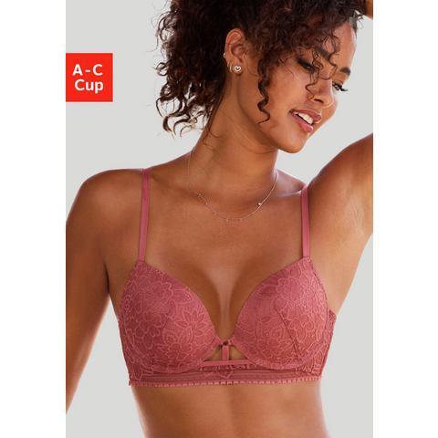 Lascana Push-up-bh met beugel van florale jacquardkant,, Kleding | Dames, Ondergoed en Lingerie, Verzenden