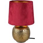 LED Tafellamp - Trion Sofia - E14 Fitting - Rond - Mat Rood, Ophalen of Verzenden, Nieuw