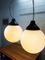 Plafondlamp (2) - Vintage industriële lampen - Plastic,, Antiek en Kunst, Antiek | Lampen