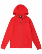 NIKE Mens Zip Hoodie Sweater XS Red Cotton, Verzenden, Nieuw