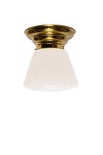 Industriele Plafondlamp, Grote Plafondlamp, Jaren 30 Lamp, Antiek en Kunst, Antiek | Lampen, Ophalen of Verzenden