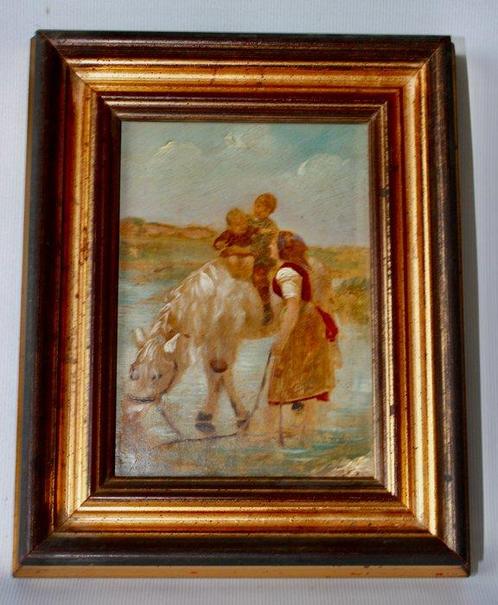 Europese school (XX) - Paardje rijden, Antiek en Kunst, Kunst | Schilderijen | Klassiek