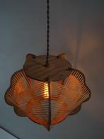 Lamp - Franse hanglamp uit het midden van de eeuw in hout,
