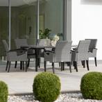 Wicker tafel Foggia met 6 stoelen Rosarno - natuur, Tuin en Terras, Nieuw, Verzenden