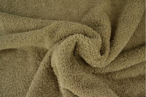 10 meter badstof - Taupe - 150cm breed, Hobby en Vrije tijd, Stoffen en Lappen, 120 cm of meer, 200 cm of meer, Overige kleuren