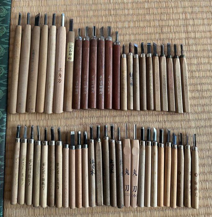 Hout, Staal Beitel - 21 cm, Antiek en Kunst, Antiek | Wandborden en Tegels