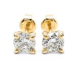 Zonder minimumprijs - Oorbellen - 14 karaat Geel goud -, Nieuw