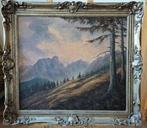 G. Riedl (XX) - Landschaft mit Bergen