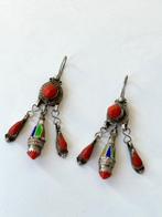 Koraal - Zilver - Oorbellen - Traditionele Berbers
