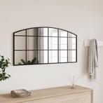 vidaXL Wandspiegel boog 100x50 cm ijzer zwart, Huis en Inrichting, Woonaccessoires | Spiegels, Nieuw, Verzenden