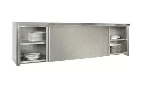 Wandkast met schuifdeuren RVS 304L | 20x47x56, Zakelijke goederen, Horeca | Meubilair en Inrichting, Verzenden