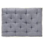 vidaXL Bankkussen pallet 120x80x10 cm blauw, Huis en Inrichting, Woonaccessoires | Kussens, Verzenden, Nieuw, Blauw