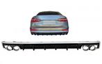 Diffusor Audi A6 S-Line C8 Zilver incl. sierstukken Chroom, Ophalen of Verzenden, Nieuw