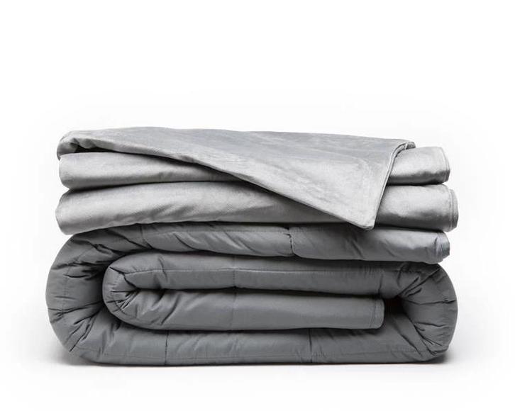 Swiss Nights Verzwaringsdeken 7KG + Velvet Hoes Antraciet, Huis en Inrichting, Slaapkamer | Beddengoed