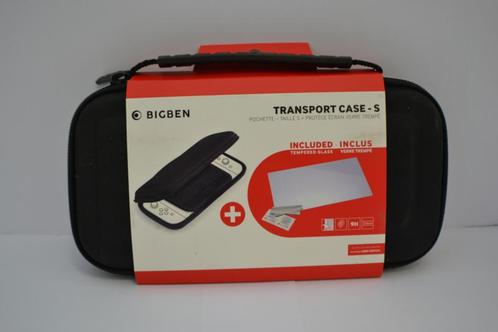 Big Ben Transport Case - S (Zwart) + Tempered Glass Screen, Spelcomputers en Games, Spelcomputers | Nintendo Consoles | Accessoires