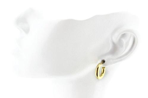 Zonder Minimumprijs - Hoepel oorbellen - 18 karaat Geel goud, Sieraden, Tassen en Uiterlijk, Antieke sieraden