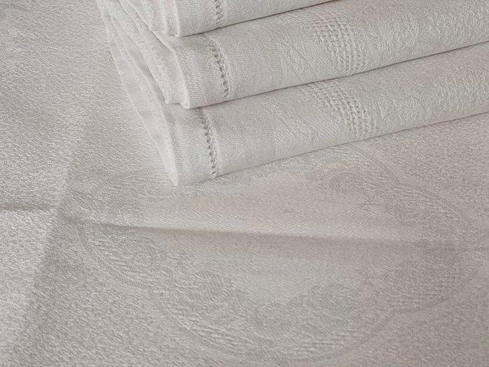 Servet (8) - 57 cm - 49 cm, Antiek en Kunst, Antiek | Kleden en Textiel