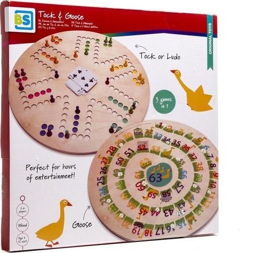 Keezen & Ganzenbord | BS - Gezelschapsspellen, Hobby en Vrije tijd, Gezelschapsspellen | Bordspellen, Nieuw, Verzenden