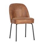 *WOONWINKEL* BePureHome Vogue Eetkamerstoel Leer Cognac, Huis en Inrichting, Stoelen, Nieuw, Bruin, Verzenden