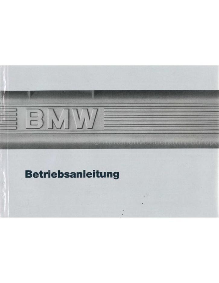 1987 BMW 6 SERIE INSTRUCTIEBOEKJE DUITS, Auto diversen, Handleidingen en Instructieboekjes