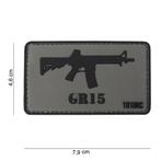 Patch GR 15, pvc met klittenband art no 10033, Verzamelen