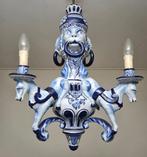 Kroonluchter - Spectaculaire Lamp in Delfts Blauw - Paarden