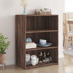 vidaXL Dressoir 70x41x93 cm bewerkt hout bruin eikenkleur, Huis en Inrichting, Kasten | Dressoirs, Verzenden, Nieuw, 50 tot 100 cm
