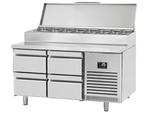 GGM Gastro | Voorbereiding koeltafel - 1468x600mm - met 4 |, Verzenden, Nieuw in verpakking
