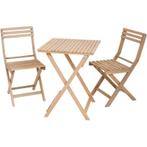 Luxe bistroset met tafel & 2 stoelen - 3-delig, Verzenden, Nieuw, 200 cm of meer, 150 tot 200 cm