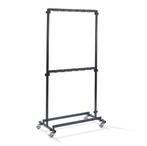 Garderobe | Verrijdbaar | Zwart | 60x100x200 cm | Capacit..., Verzenden, Nieuw in verpakking