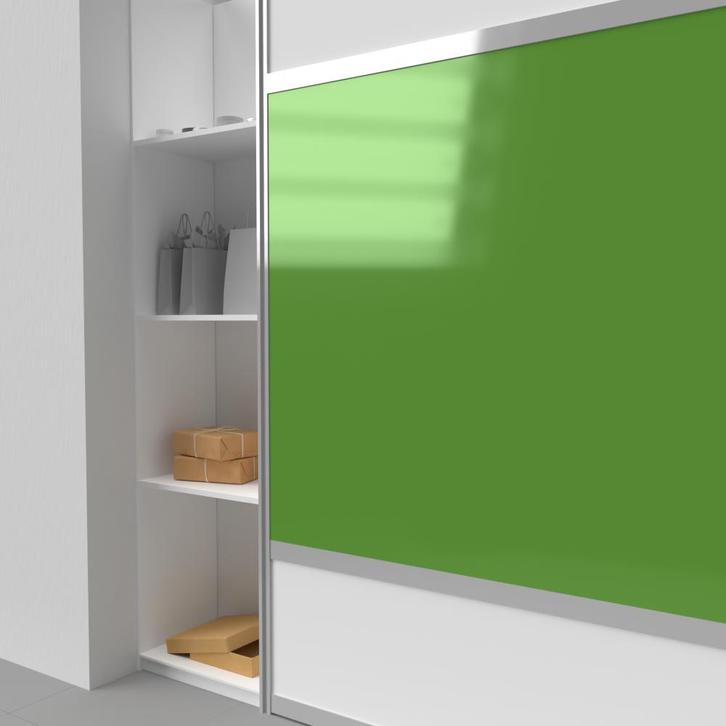 Lacobel luminous green 6 mm (onafgewerkt), Doe-het-zelf en Verbouw, Glas en Ramen, Nieuw, Ophalen of Verzenden