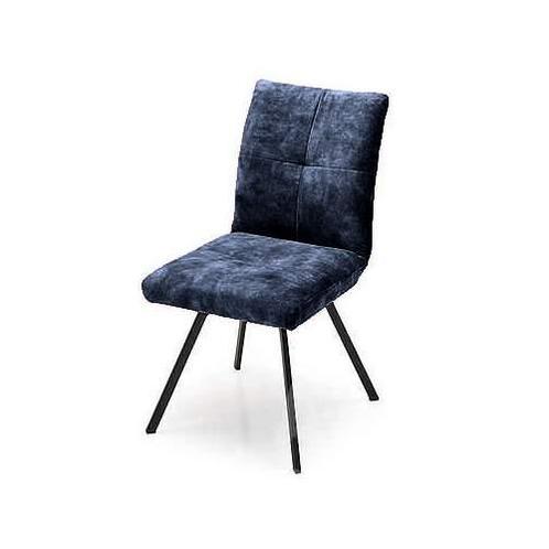 Eetkamerstoel Flora - eetkamerstoelen - Blauw, Huis en Inrichting, Stoelen, Blauw, Nieuw, Stof