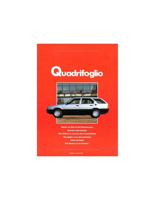 1984 ALFA ROMEO QUADRIFOGLIO MAGAZINE 06 NEDERLANDS, Boeken, Auto's | Folders en Tijdschriften, Alfa Romeo