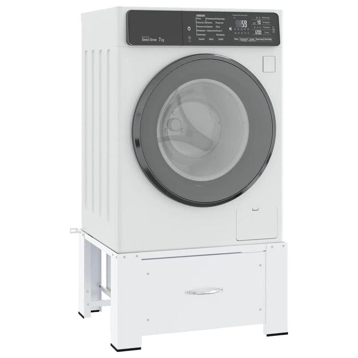 vidaXL Wasmachinevoetstuk met lade Wit, Witgoed en Apparatuur, Wasmachines, Nieuw, Verzenden