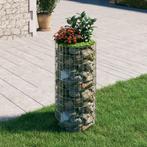 vidaXL Gabion paal rond Ø50x100 cm gegalvaniseerd staal, Tuin en Terras, Schuttingen, Verzenden, Nieuw, IJzer, 1 tot 2 meter