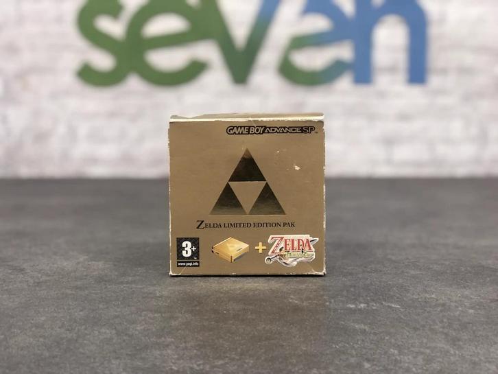 Gameboy Advance SP Zelda Edition [Complete], Spelcomputers en Games, Spelcomputers | Nintendo Game Boy, Zo goed als nieuw, Ophalen of Verzenden