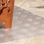 vidaXL Trap Tread Rechthoekig 2 pcs Zilver 100 x 40 cm, Doe-het-zelf en Verbouw, Ladders en Trappen, Verzenden, Nieuw