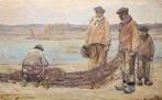 Achille Granchi Taylor (1857-1921) - Pecheurs sur le quai