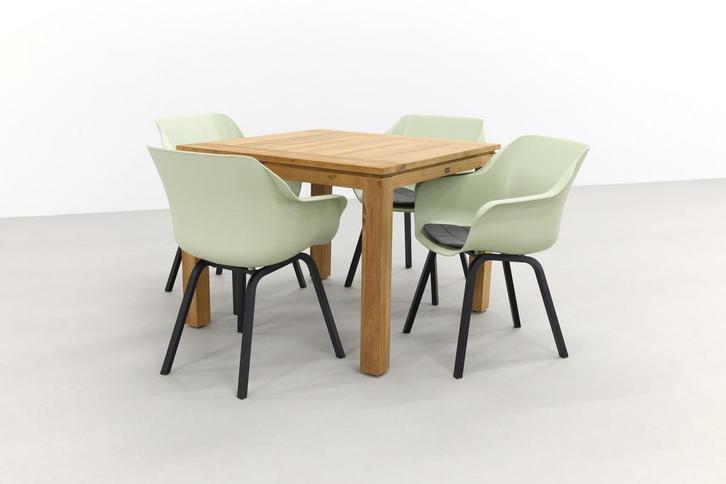 Hartman Sophie french green/Rome brown 100 cm.-  tuinset, Tuin en Terras, Tuinsets en Loungesets, Tuinset, Nieuw, Hout, Verzenden