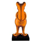 Polysculptuur kikker Kikker oranje metallic, Verzenden, Nieuw