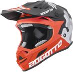 Bogotto V328 Camo Fiberglass Zwart Wit Oranje Crosshelm, XS, Nieuw met kaartje, Overige merken, Heren
