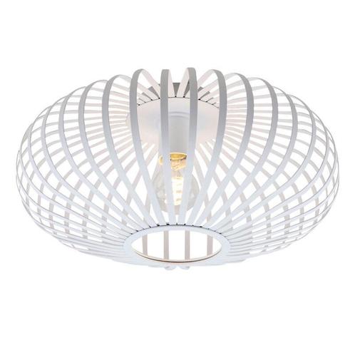 Industriële plafonnière wit, Lieve, Huis en Inrichting, Lampen | Plafondlampen, Nieuw, Metaal, Ophalen of Verzenden