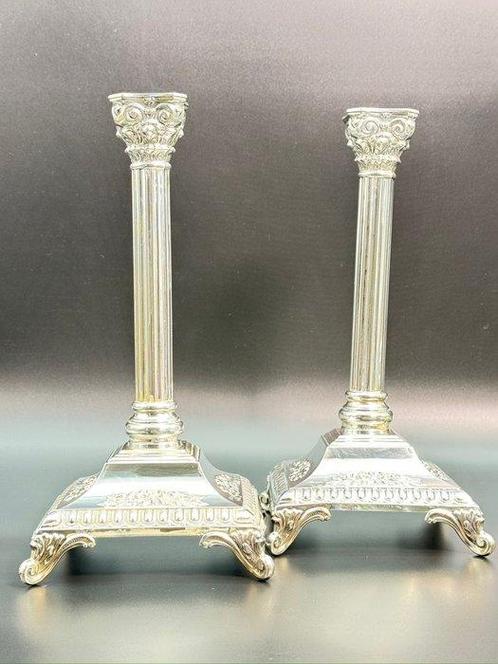 Kandelaber (2) - .915 zilver, Antiek en Kunst, Antiek | Goud en Zilver