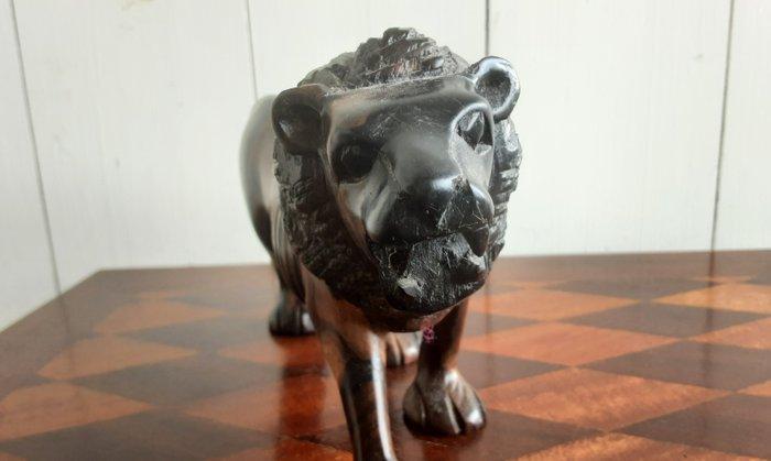 Beeld, Leeuw - 11 cm - Hout, Antiek en Kunst, Curiosa en Brocante
