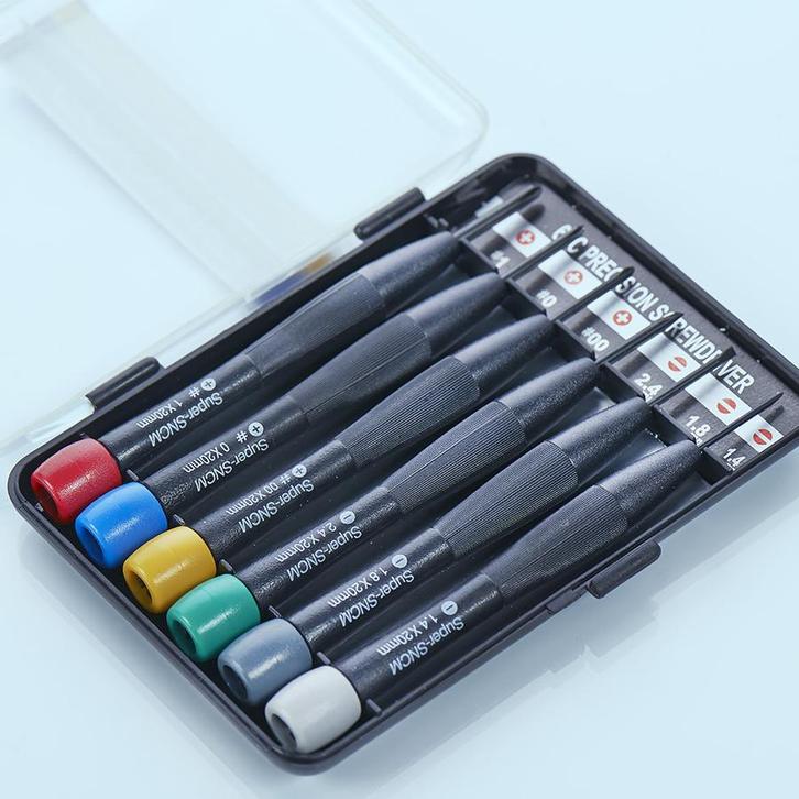 Smoos Precisie schroevendraaierset - Smoos - Zwart, Doe-het-zelf en Verbouw, Gereedschap | Handgereedschap, Nieuw, Ophalen of Verzenden