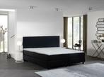 Boxspring Velvet 70x220 Skai Wit €270,- Anti-slip Actie, Nieuw, Blauw, 220 cm, Eenpersoons